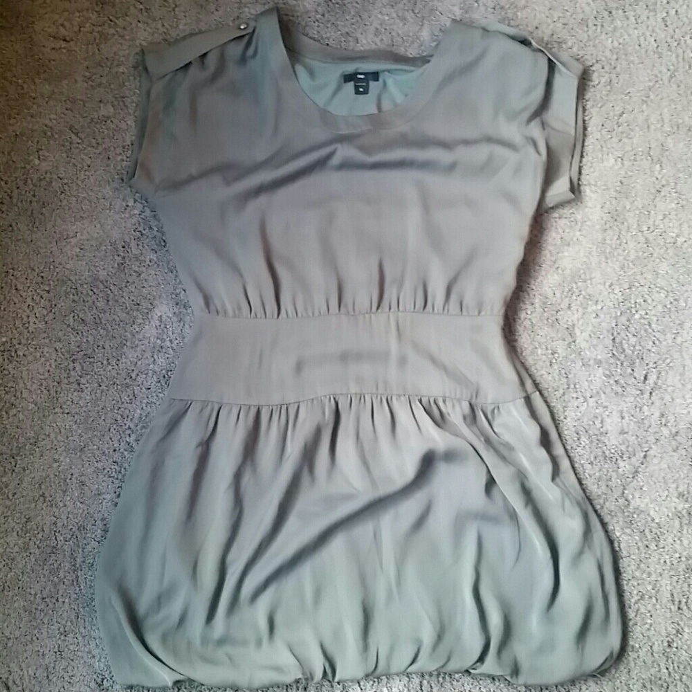GAP silky sage mini dress